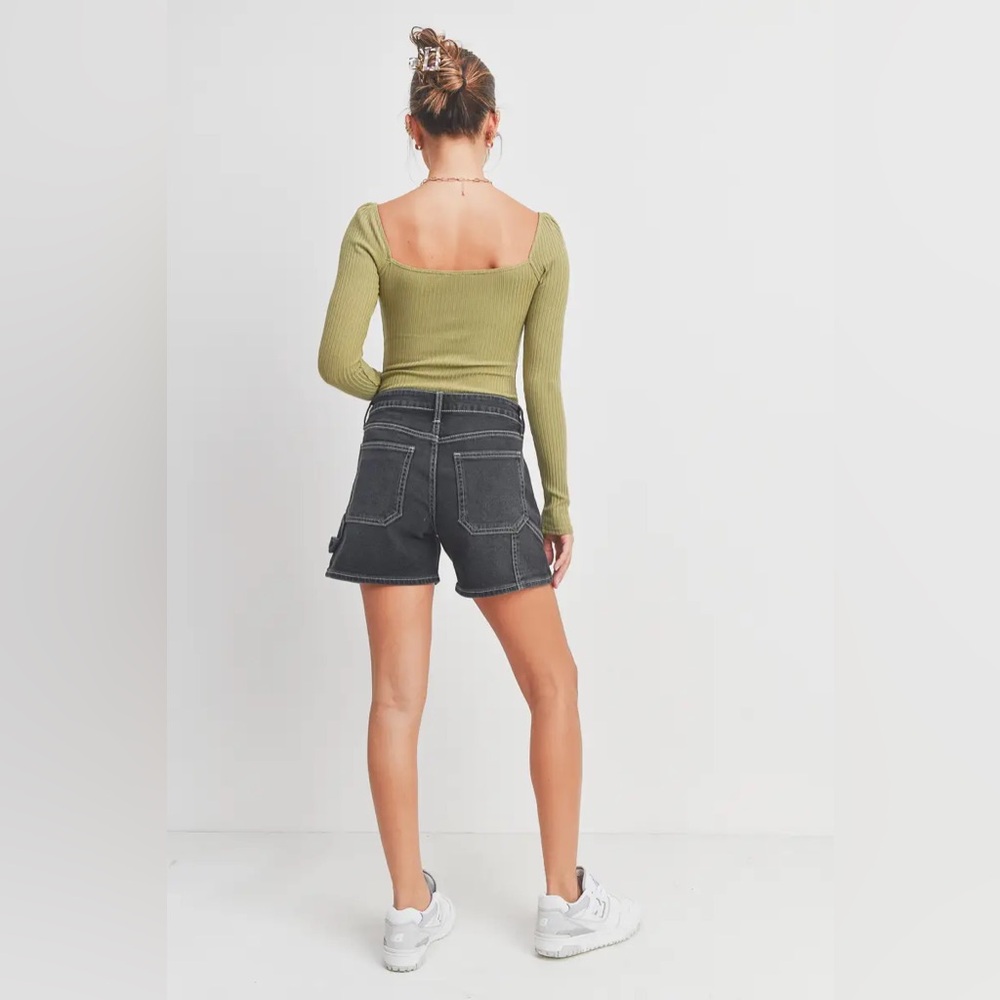 High Rise Utility Short - Washed Black - Picture 7 of 10